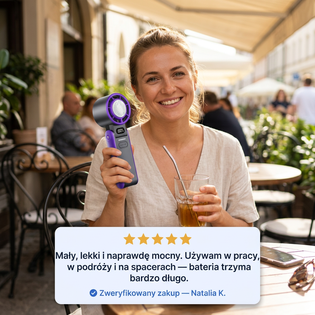 Wentylator Przenośny 3w1 USB-C | AEROVIX