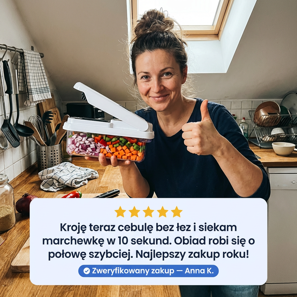 Wielofunkcyjna Siekaczka do Warzyw 14w1 z Pojemnikiem | CHOPMASTER