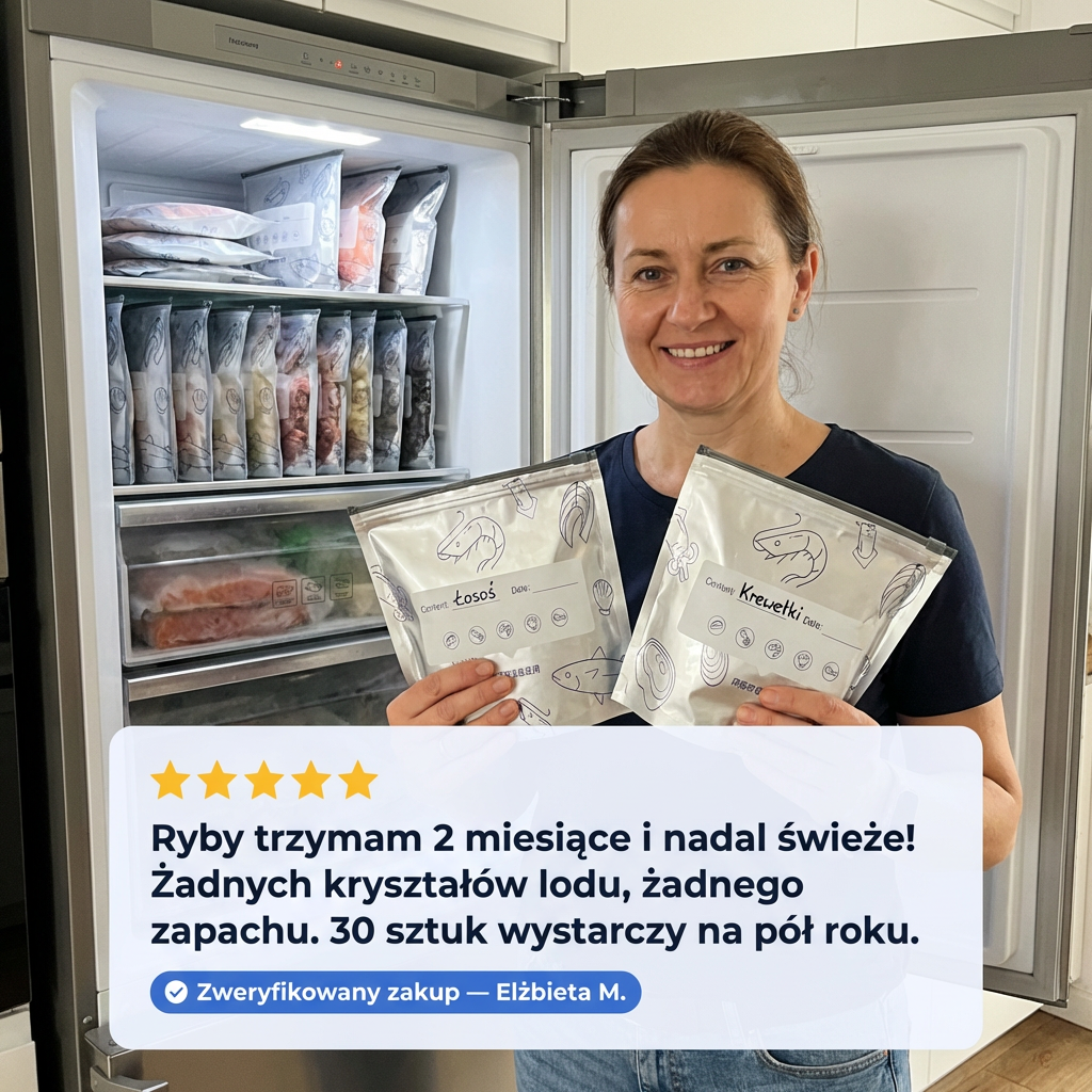Torby Aluminiowe do Mrożenia i Przechowywania 30szt | FROSTPACK