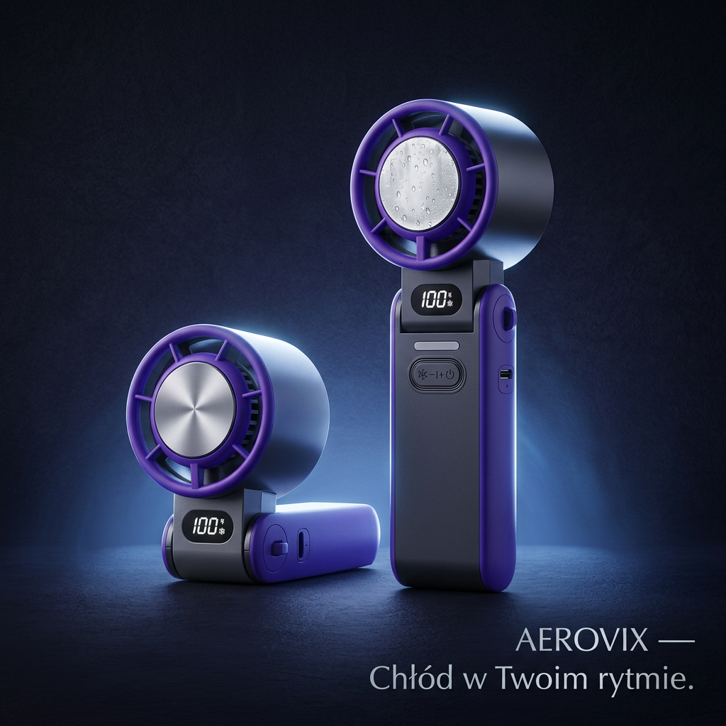 Wentylator Przenośny 3w1 USB-C | AEROVIX