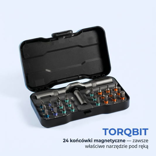 Magnetyczny Zestaw Wkrętaków 24w1 z Grzechotką T | TORQBIT