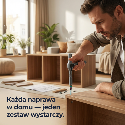 Magnetyczny Zestaw Wkrętaków 24w1 z Grzechotką T | TORQBIT