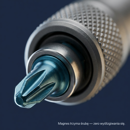 Magnetyczny Zestaw Wkrętaków 24w1 z Grzechotką T | TORQBIT