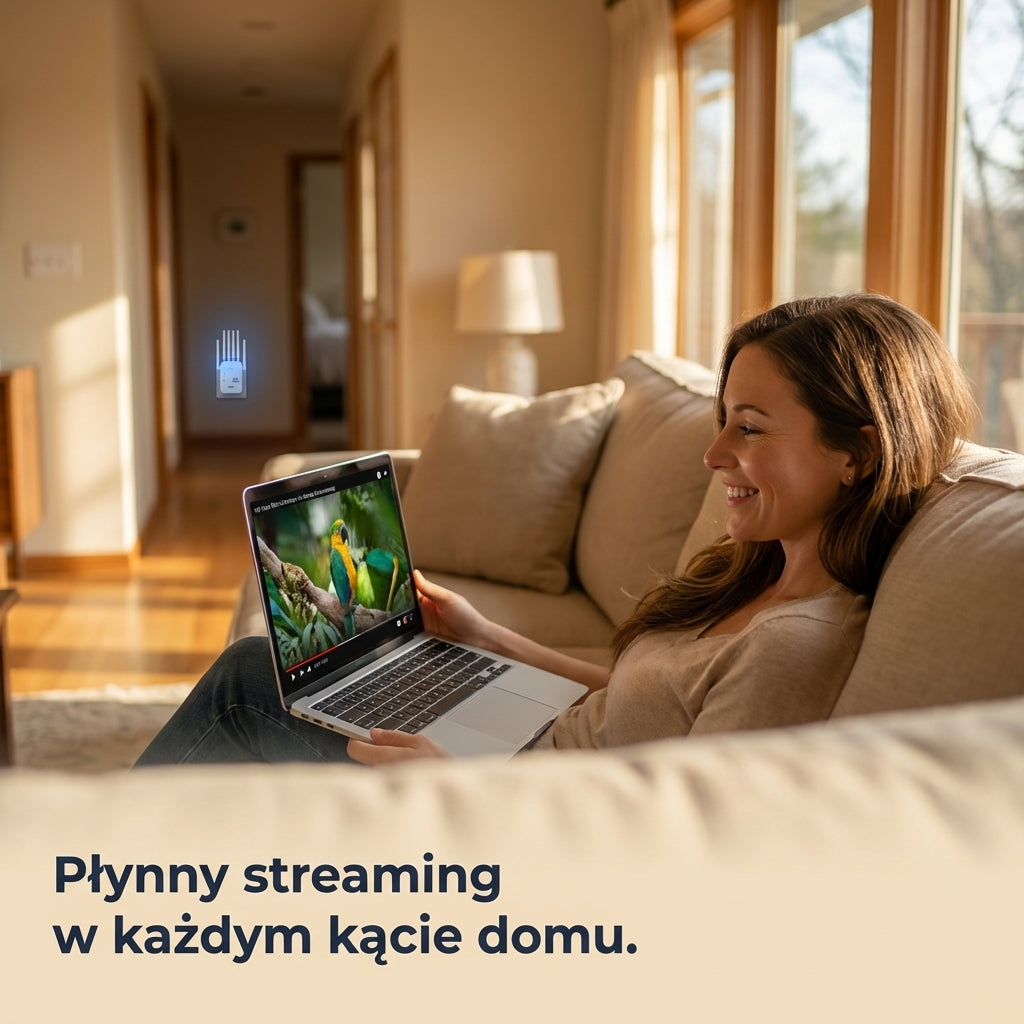 Wzmacniacz sygnału WiFi 1200Mbps z 4 Antenami | SIGNOVA