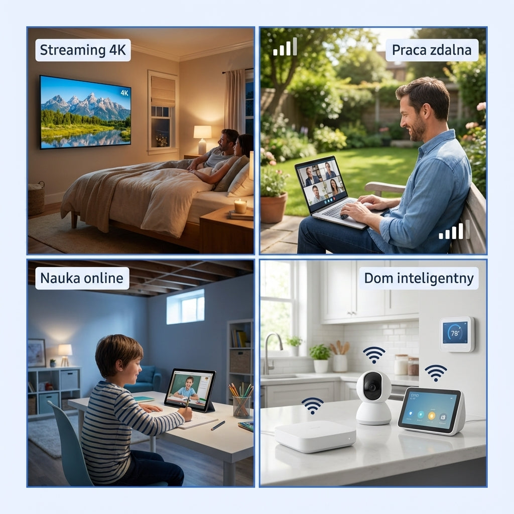Wzmacniacz sygnału WiFi 1200Mbps z 4 Antenami | SIGNOVA