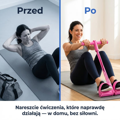 Guma Oporowa do Ćwiczeń z Pedałami 4-Rurowa | FLEXORA