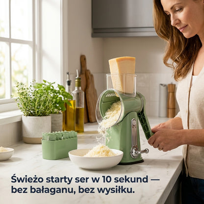 Tarka Obrotowa 5w1 do Warzyw i Sera | VELOCUT