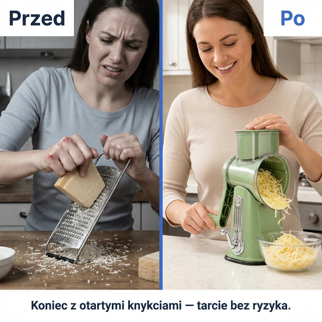 Tarka Obrotowa 5w1 do Warzyw i Sera | VELOCUT