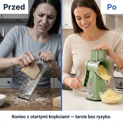 Tarka Obrotowa 5w1 do Warzyw i Sera | VELOCUT