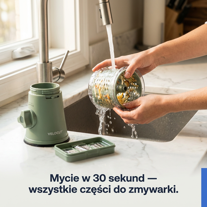 Tarka Obrotowa 5w1 do Warzyw i Sera | VELOCUT