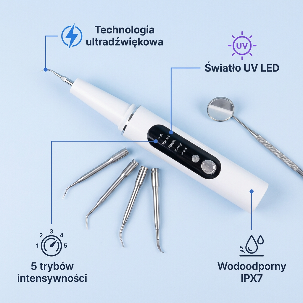 Elektryczny Skaler Ultradźwiękowy do Usuwania Kamienia | DENTICLEAN