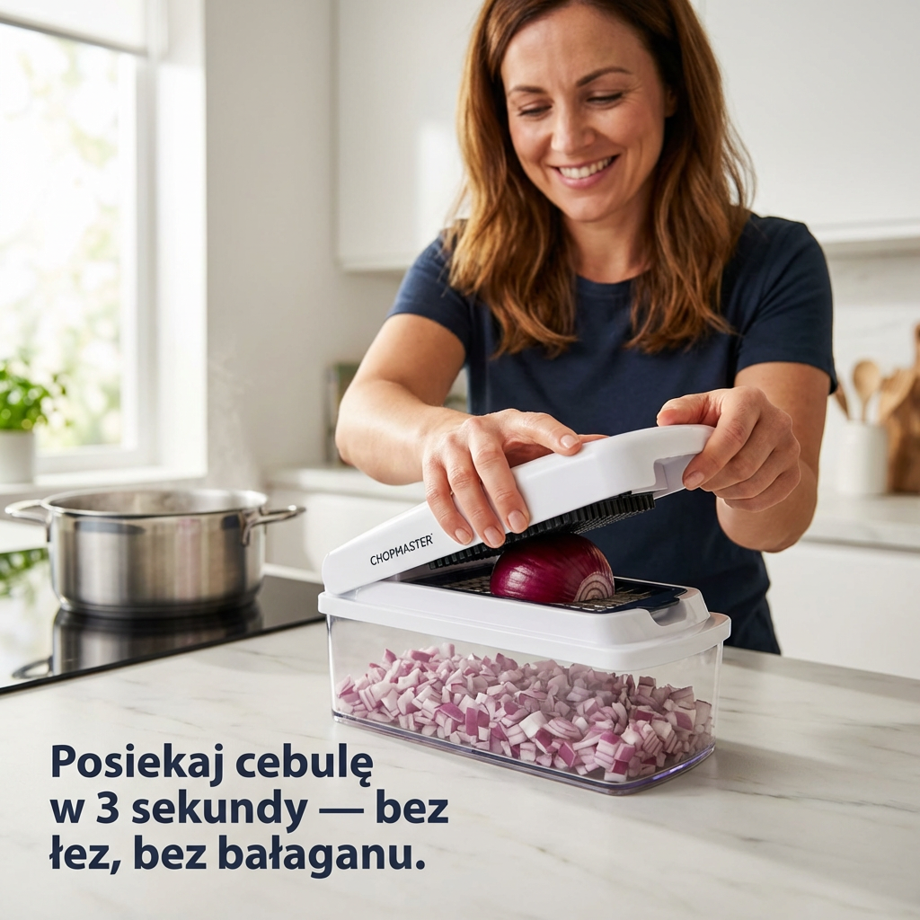 Wielofunkcyjna Siekaczka do Warzyw 14w1 z Pojemnikiem | CHOPMASTER