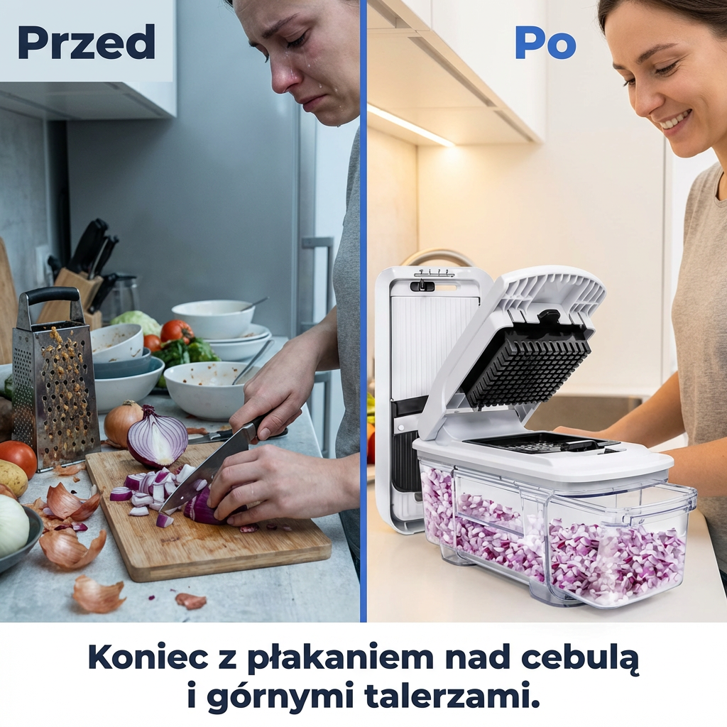 Wielofunkcyjna Siekaczka do Warzyw 14w1 z Pojemnikiem | CHOPMASTER