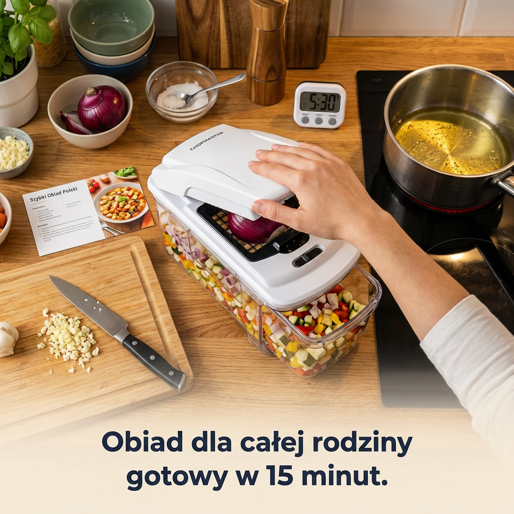 Wielofunkcyjna Siekaczka do Warzyw 14w1 z Pojemnikiem | CHOPMASTER