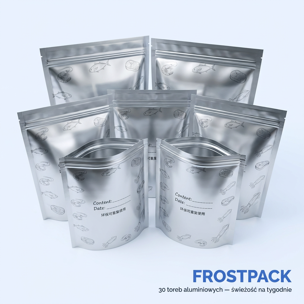 Torby Aluminiowe do Mrożenia i Przechowywania 30szt | FROSTPACK