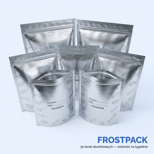 Torby Aluminiowe do Mrożenia i Przechowywania 30szt | FROSTPACK