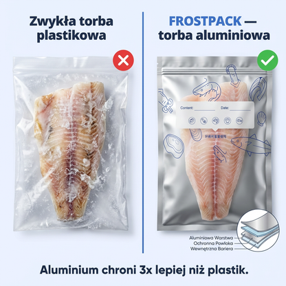 Torby Aluminiowe do Mrożenia i Przechowywania 30szt | FROSTPACK