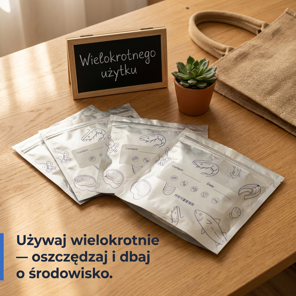 Torby Aluminiowe do Mrożenia i Przechowywania 30szt | FROSTPACK