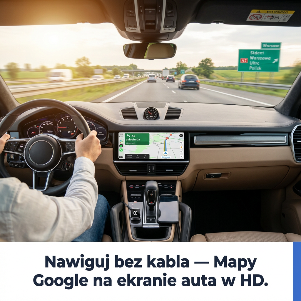 Adapter CarPlay i Android Auto Bezprzewodowy 2w1 | DRIVLINK