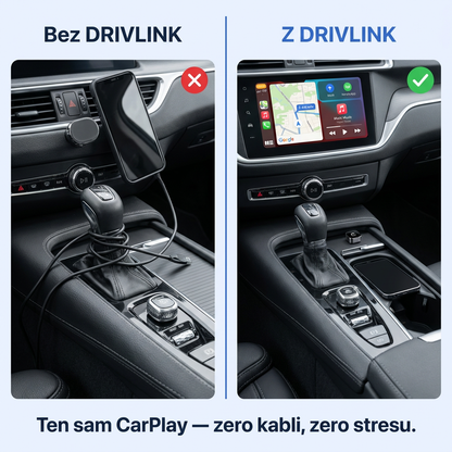Adapter CarPlay i Android Auto Bezprzewodowy 2w1 | DRIVLINK
