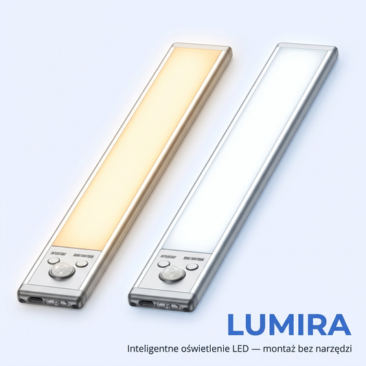 Bezprzewodowa Listwa LED z Czujnikiem Ruchu 2szt | LUMIRA