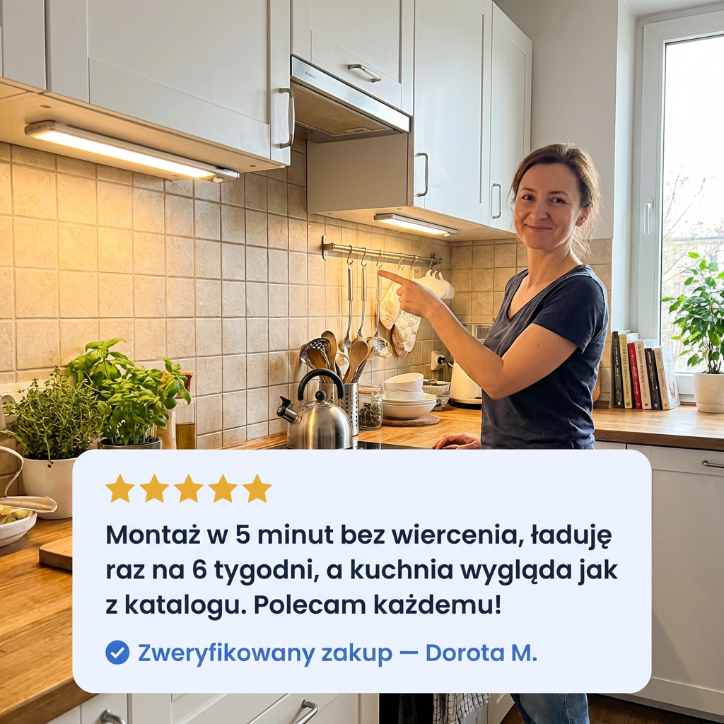 Bezprzewodowa Listwa LED z Czujnikiem Ruchu | LUMIRA