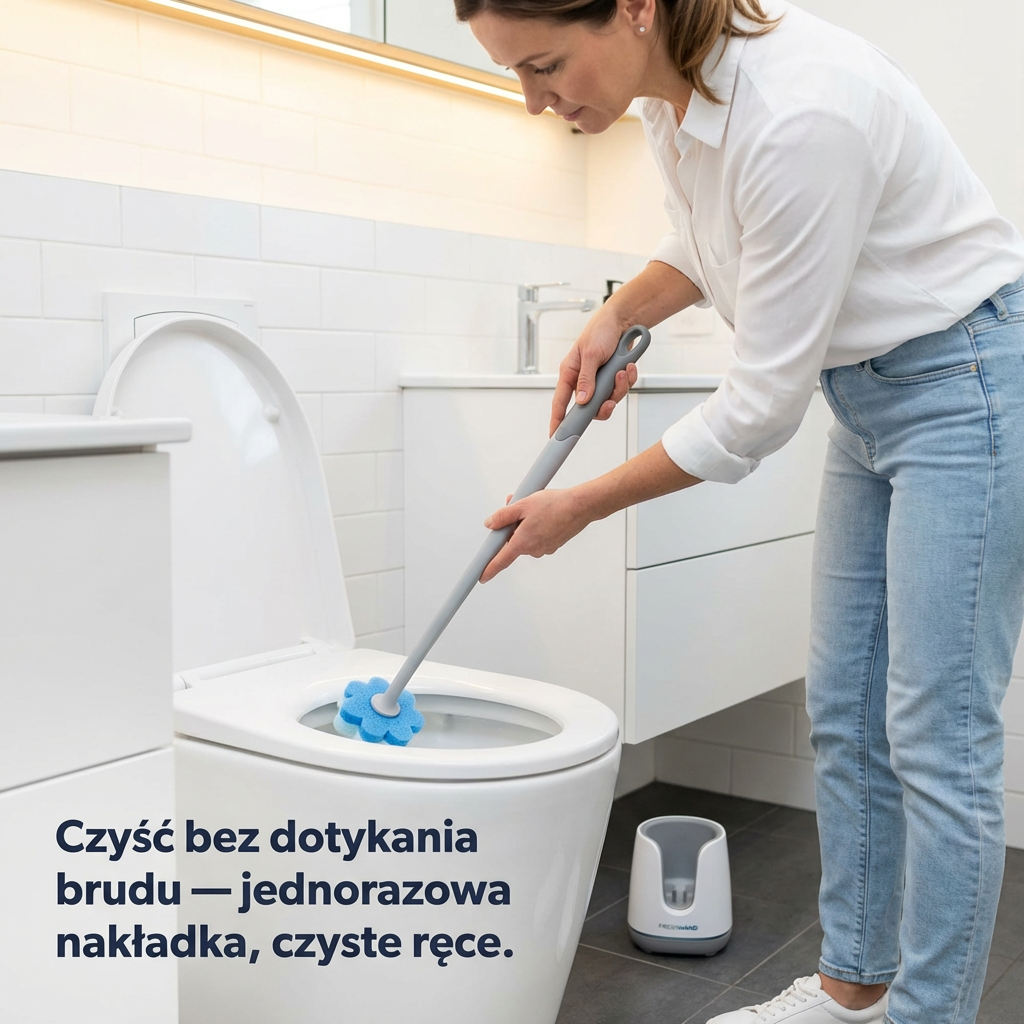 Szczotka WC z Jednorazowymi Nakładkami | FRESHWAND