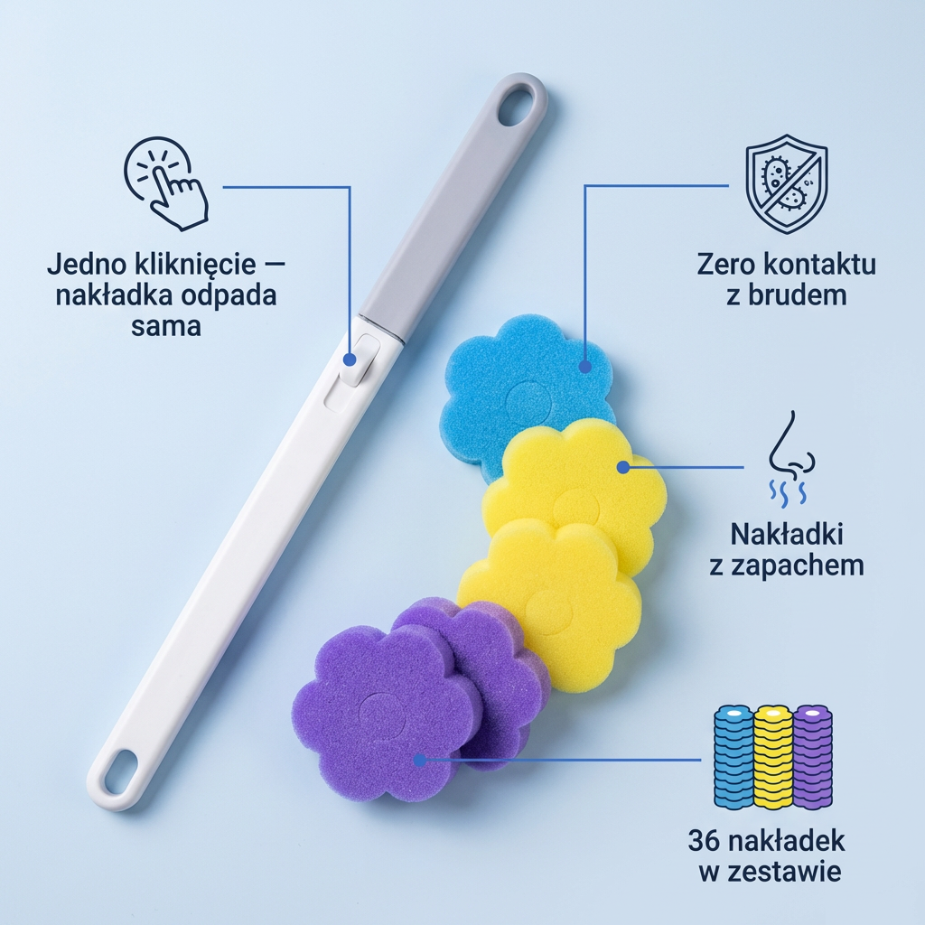 Szczotka WC z Jednorazowymi Nakładkami | FRESHWAND