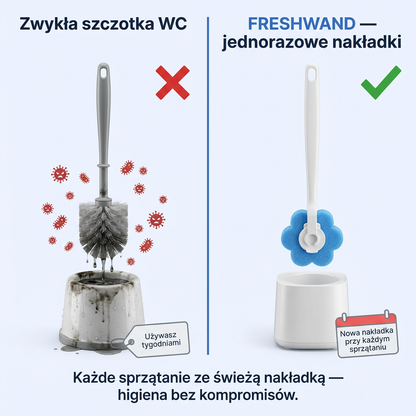 Szczotka WC z Jednorazowymi Nakładkami | FRESHWAND