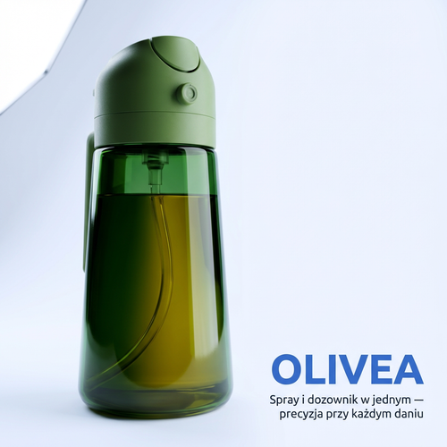 Butelka na Oliwę 2w1 Spray i Dozownik | OLIVEA