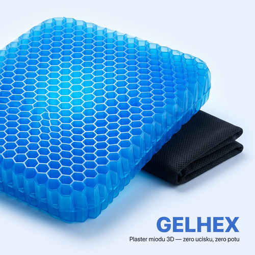 Poduszka Żelowa Plaster Miodu na Krzesło | GELHEX