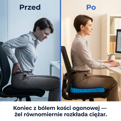 Poduszka Żelowa Plaster Miodu na Krzesło | GELHEX