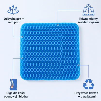 Poduszka Żelowa Plaster Miodu na Krzesło | GELHEX