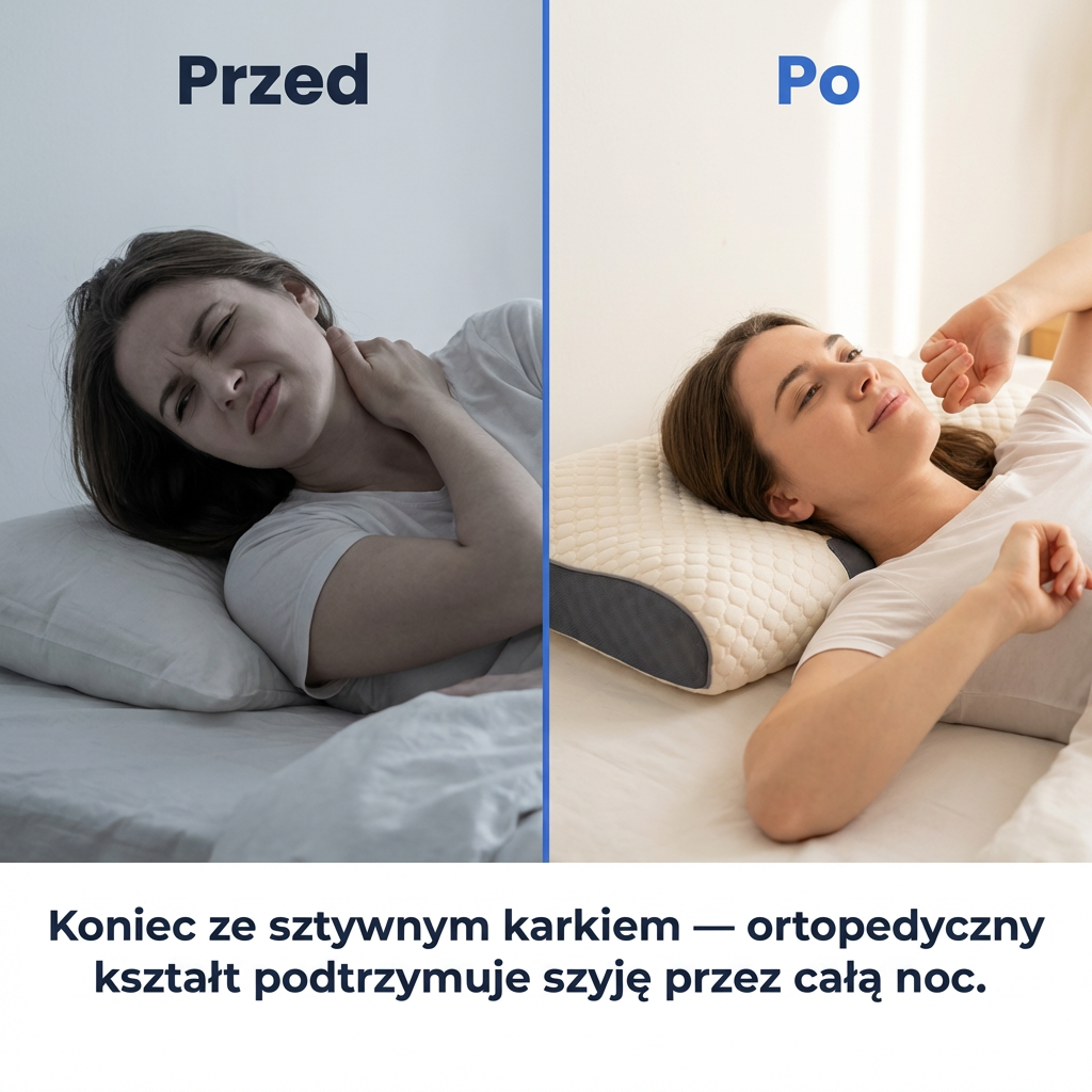 Poduszka Ortopedyczna Pianka Memory na Kark i Szyję | CERVIPRO