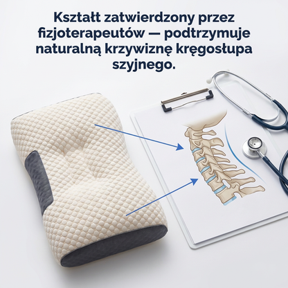 Poduszka Ortopedyczna Pianka Memory na Kark i Szyję | CERVIPRO