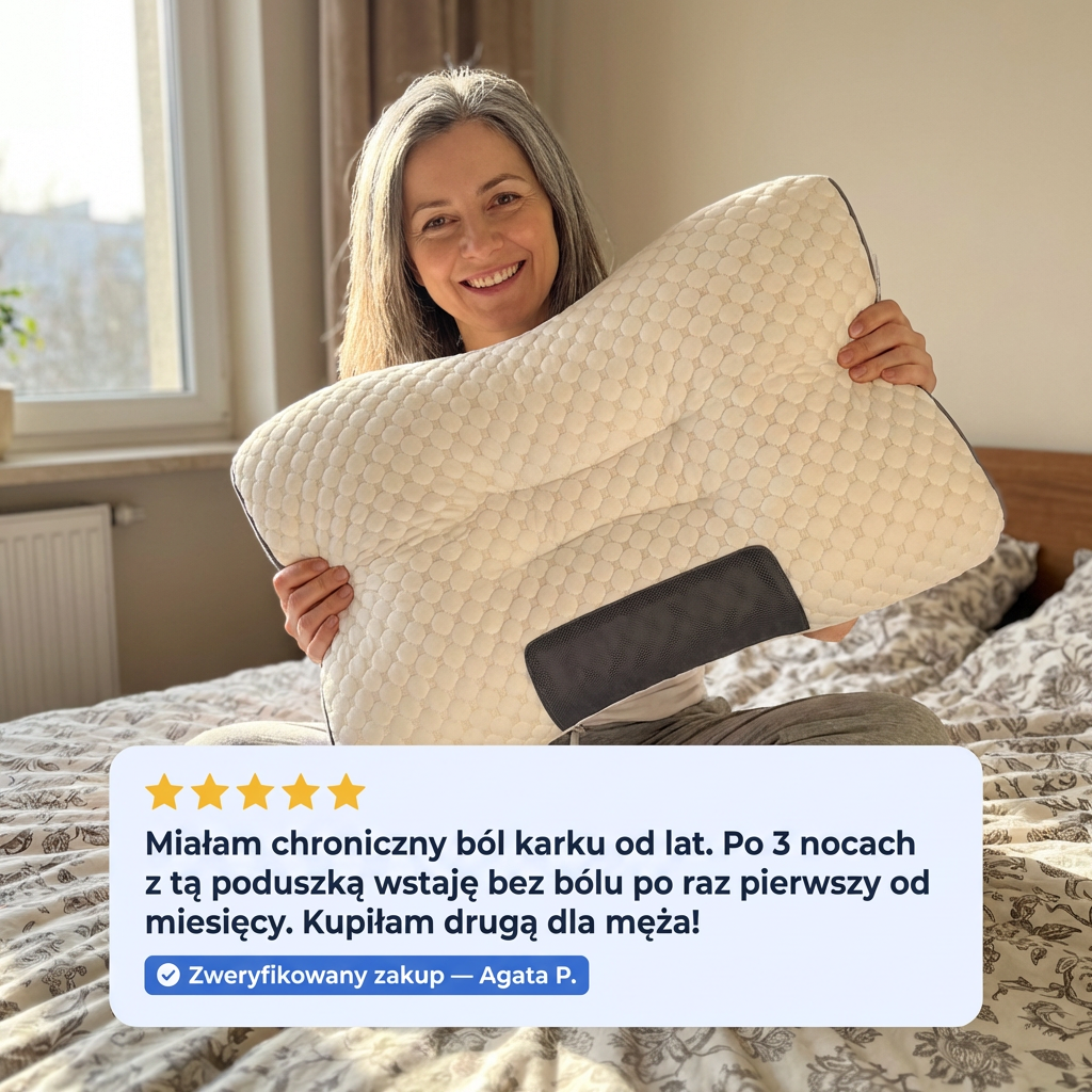 Poduszka Ortopedyczna Pianka Memory na Kark i Szyję | CERVIPRO