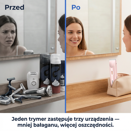 Elektryczna Golarko-Trymer 2w1 dla Kobiet IPX7 | SILKPRO