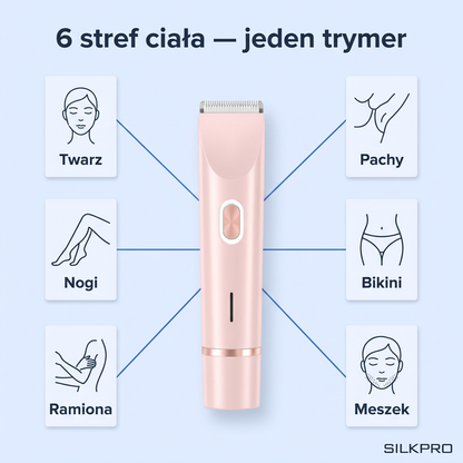 Elektryczna Golarko-Trymer 2w1 dla Kobiet IPX7 | SILKPRO