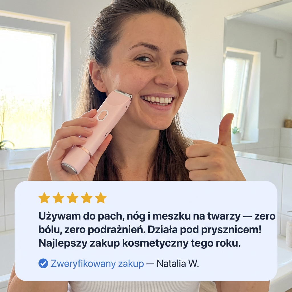 Elektryczna Golarko-Trymer 2w1 dla Kobiet IPX7 | SILKPRO