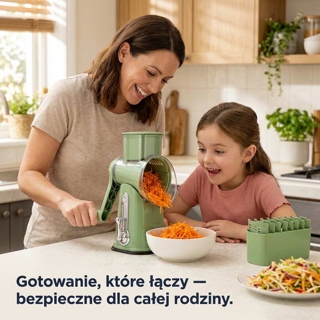 Tarka Obrotowa 5w1 do Warzyw i Sera | VELOCUT